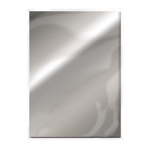 Tonic Studios Spiegelkarton - glänzend - chrome silver 5 Blatt A4