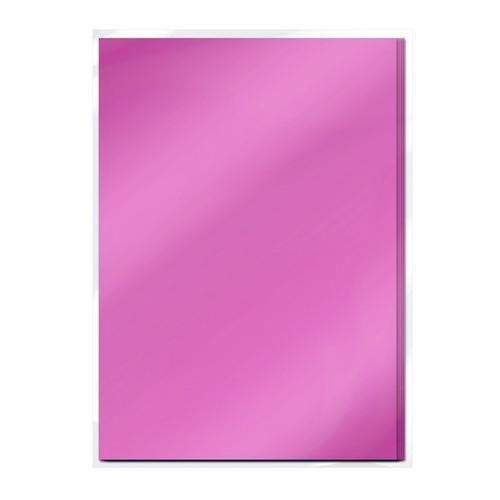 Tonic Studios Spiegelkarton - satin - pink chiffron 5 Blatt A4