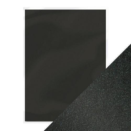 Tonic Studios pearlescent Karton - onyx black 5 Blatt A4