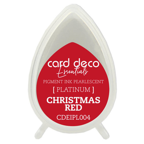 Card Deco Essentials Stempelkissen Fast-Drying Pigment Ink Pearlescent Christmas Red