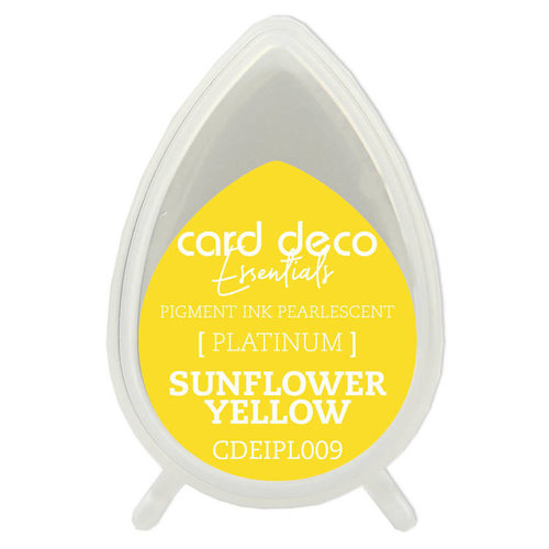 Card Deco Essentials Stempelkissen Fast-Drying Pigment Ink Pearlescent Sunflower Yellow