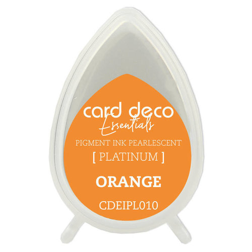 Card Deco Essentials Stempelkissen Fast-Drying Pigment Ink Pearlescent Orange