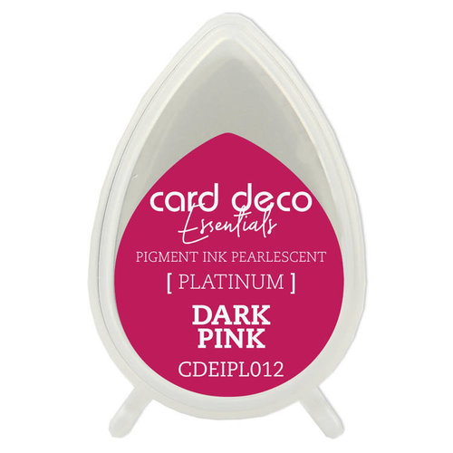 Card Deco Essentials Stempelkissen Fast-Drying Pigment Ink Pearlescent Dark Pink
