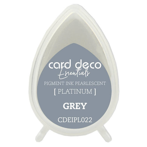 Card Deco Essentials Stempelkissen Fast-Drying Pigment Ink Pearlescent Grey