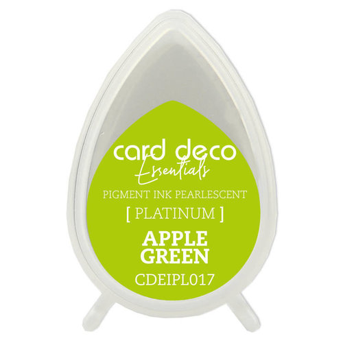 Card Deco Essentials Stempelkissen Fast-Drying Pigment Ink Pearlescent Apple Green