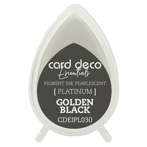 Card Deco Essentials Stempelkissen Fast-Drying Pigment Ink Pearlescent Golden Black