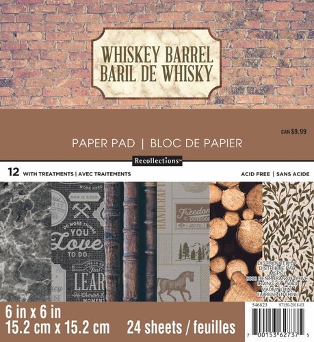 Craft Smith Paper Pad Whiskey Barrell 6x6"