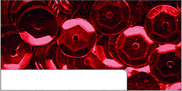 1.400 Pailletten gewölbt rot-metallic 6mm Durchmesser