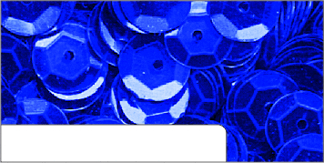 1.400 Pailletten gewölbt blau-metallic 6mm Durchmesser