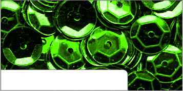 3.000 Pailletten gewölbt grün-metallic 6mm Durchmesser