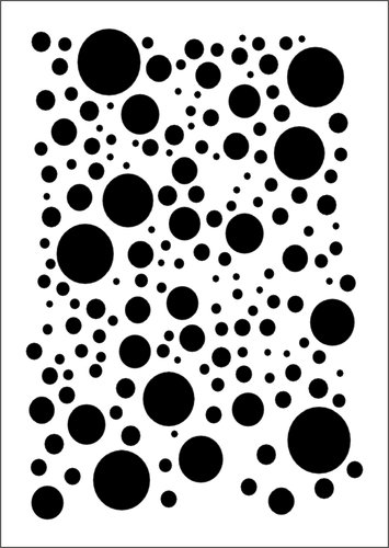 Budila Stencil-Schablone Air Bubbles I A5