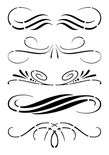 Budila Stencil-Schablone Calligraphy I A5