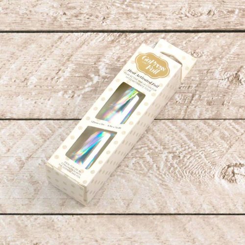 GoPress and Foil Folie Silver Foil (Iridescent Material Pattern) 5m
