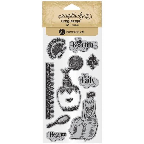 Graphic 45 Cling Stamps Portrait of a Lady 2