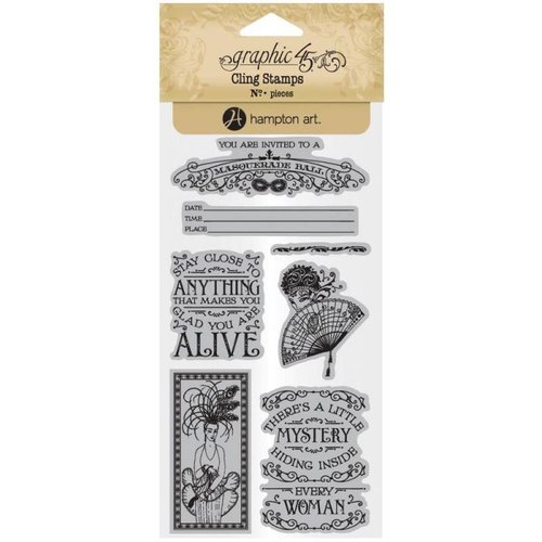 Graphic 45 Cling Stamps Midnight Masquerade 2