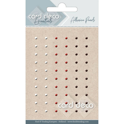 Card Deco Essentials 60 selbstklebende Halbperlen 3mm Rottöne
