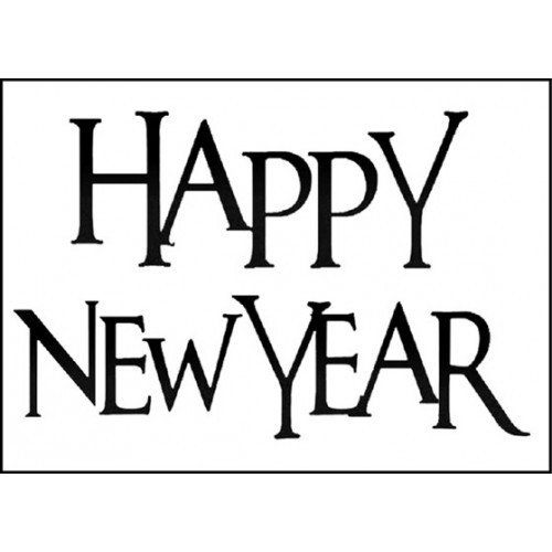 Stamperia Clear Stamp Happy New Year