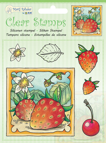 Marij Rahder Clear Stamps Erdbeeren 6-teilig