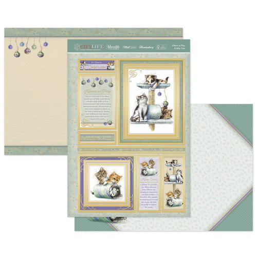 Hunkydory It`s a Cat`s Luxury Topper Set Kittens at Play & Kitty Cats