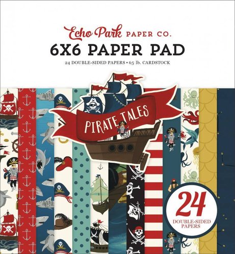 Echo Park Pirate Tales 6x6" Paper Pad 24 Blatt