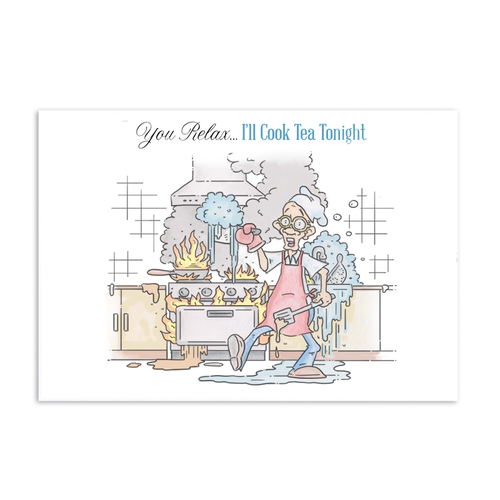 Hunkydory Golden Oldies Clear Stamp King of the Kitchen