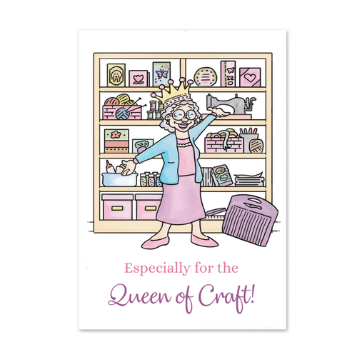 Hunkydory Golden Oldies Clear Stamp Queen of Craft