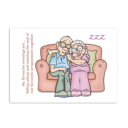Hunkydory Golden Oldies Clear Stamp Cosy Couple