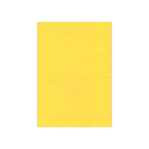 10 Blatt Leinenkarton maisgelb Format 13,5x27cm für quadratische Karten  250g/m²