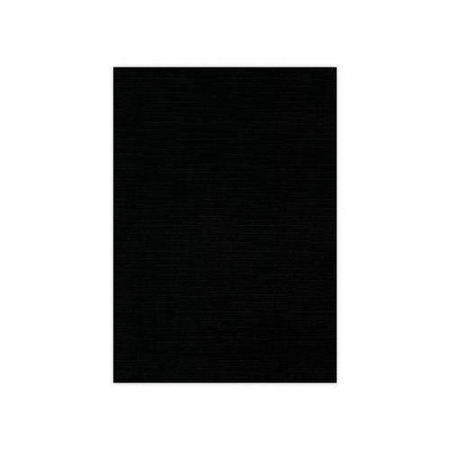 10 Blatt Leinenkarton schwarz Format 13,5x27cm für quadratische Karten  250g/m²