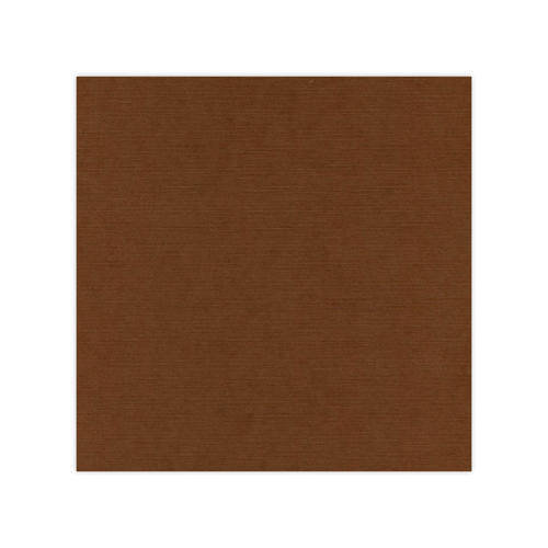 10 Blatt Leinenkarton schokobraun Scrapbookingformat 12x12" (30,48x30,48cm)  250g/m²